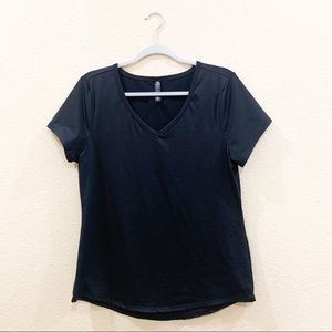 Black 90 Degree short sleeved activewear shirt, Size L